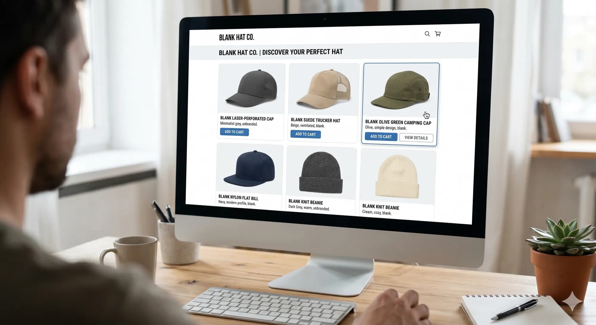 Cap styles & materials